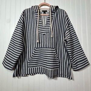 J. Crew Navy and Cream Striped Sweater